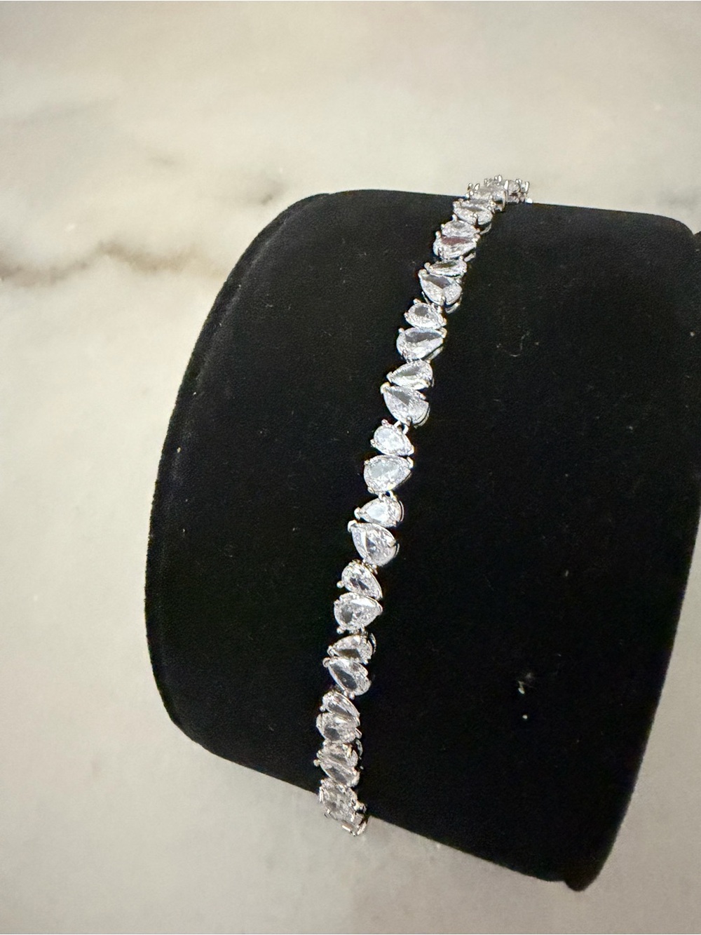 Silver broken heart CZ Tennis Bracelet - Women Jewelry